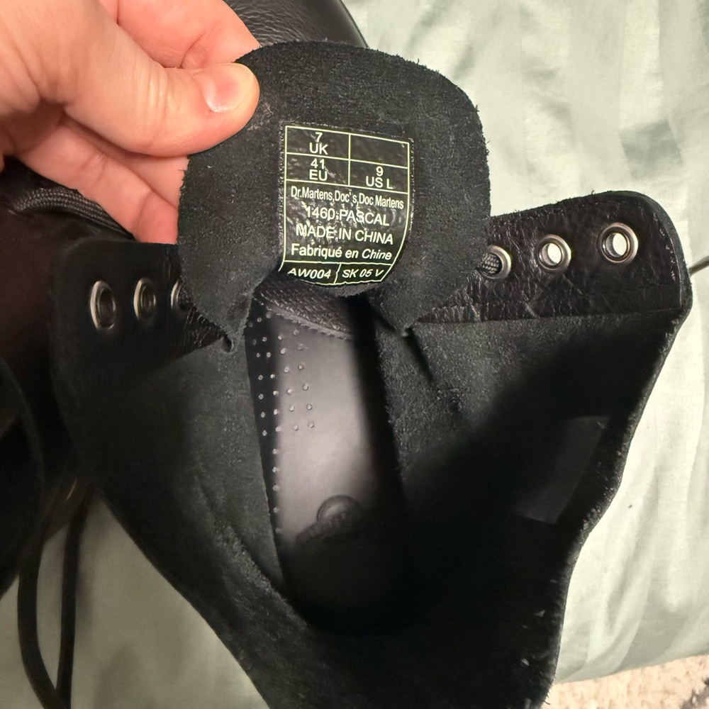 Dr. Martens Black Leather Boots - Picture 6 of 8